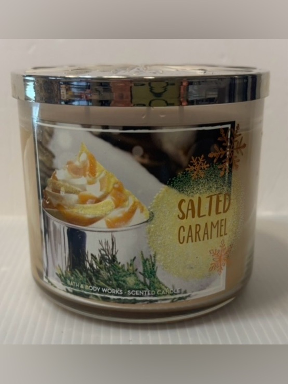 Bath & Body Works Salted Caramel Scented Candle - RETIRED